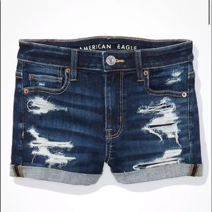 AE Ne(x)t Level High-Waisted Denim Short Short